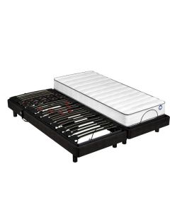 LOT 2 MATELAS + 2 SOMMIERS MOTORISES 80CM X 200CM BULTEX IC1358816020005