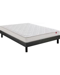 LOT MATELAS+SOMMIER TAPISSIER 140X190CM EPEDA IC1653714019000