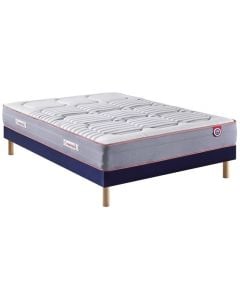 LOT MATELAS+SOMMIER TAPISSIER 90X190CM MERINOS IC1665909019000