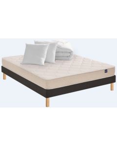 LOT MATELAS+SOMMIER TAP140X190CM+COUETTE+2OREILLER BULTEX IC1751014019000