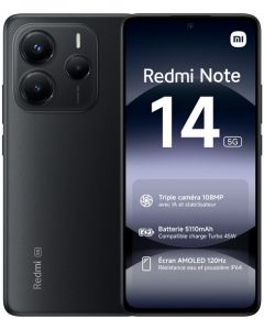 SMARTPHONE 5G  XIAOMI REDMI NOTE14 5G8+256 NOIR