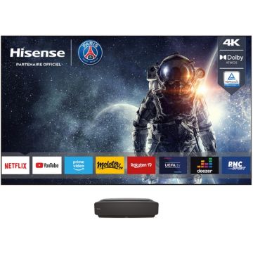 VIDEOPROJECTEUR + ECRAN 100" (252CM) HISENSE 100L5F-D12