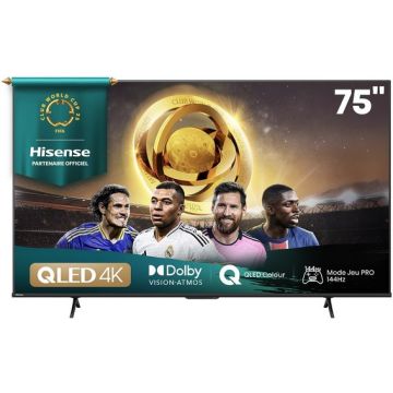 TELEVISEUR QLED 4K  HISENSE 75E7Q PRO