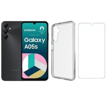 LOT SMARTPHONE GAL.A05S NOIR + COQUE + FILM SAMSUNG BUNGALA05SNOIRV2-MGF