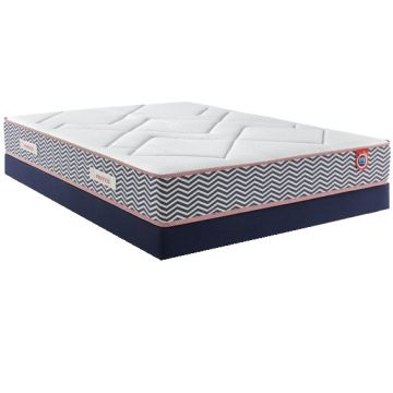 LOT MATELAS+SOMMIER TAPISSIER 140X190CM MERINOS IC1665814019000