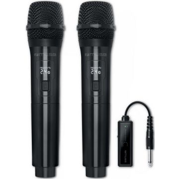 LOT DE 2 MICROPHONES SANS FIL A MAIN DYNAMIQUE MUSE MC50WI
