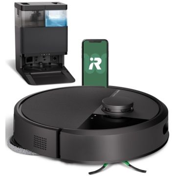 ASPIRATEUR ROBOT LAVEUR CONNECTE IROBOT ROOMBA PLUS 405+AWD NOIR