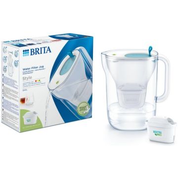 CARAFE FILTRANTE + 1 CARTOUCHE BRITA STYLE BLEU-1051124