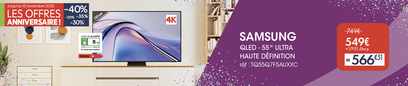 PRO - OFFRES ANNIVERSAIRE - TV SAMSUNG