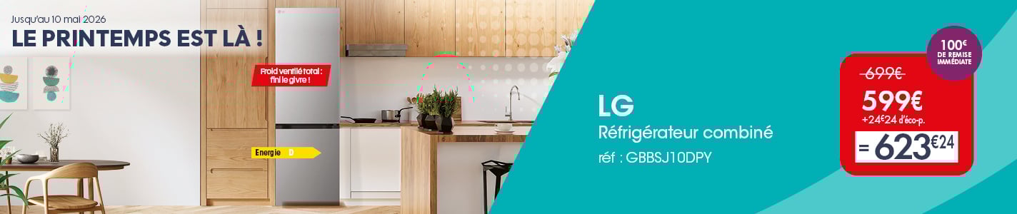 PRO&Cie - Arts m&eacute;nagers - R&eacute;frig&eacute;rateur combin&eacute; LG