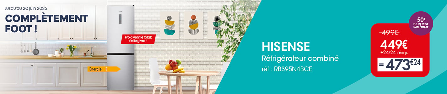 PRO&Cie - Compl&egrave;tement Foot - R&eacute;frig&eacute;rateur Hisense