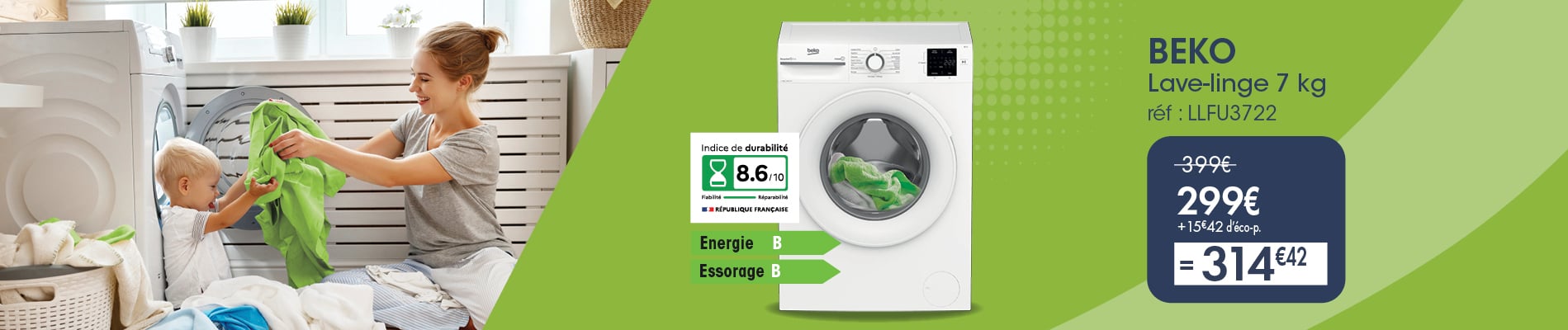 PRO WEB S24+25 PRO&PRIX - LAVE-LINGE LLFU3722