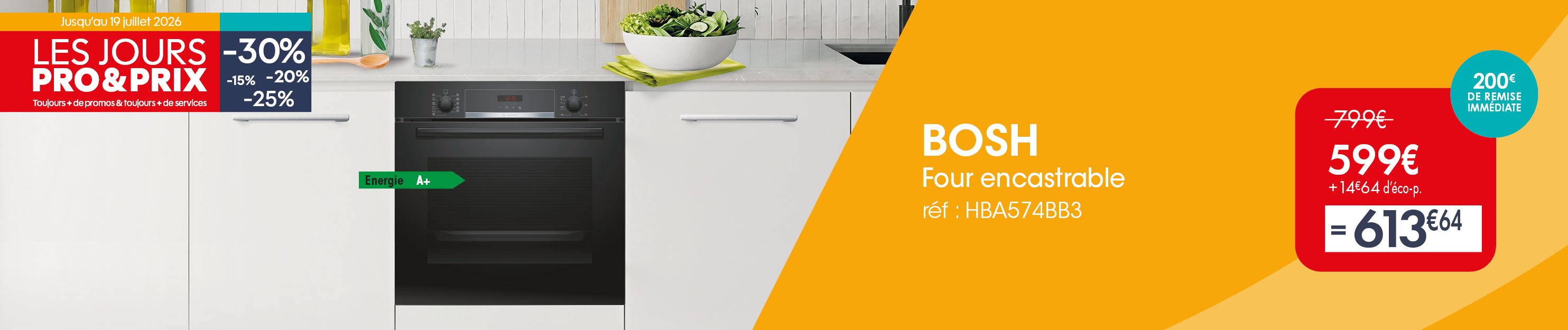 PRO&Cie - Les Jours PRO&PRIX - Four Bosch