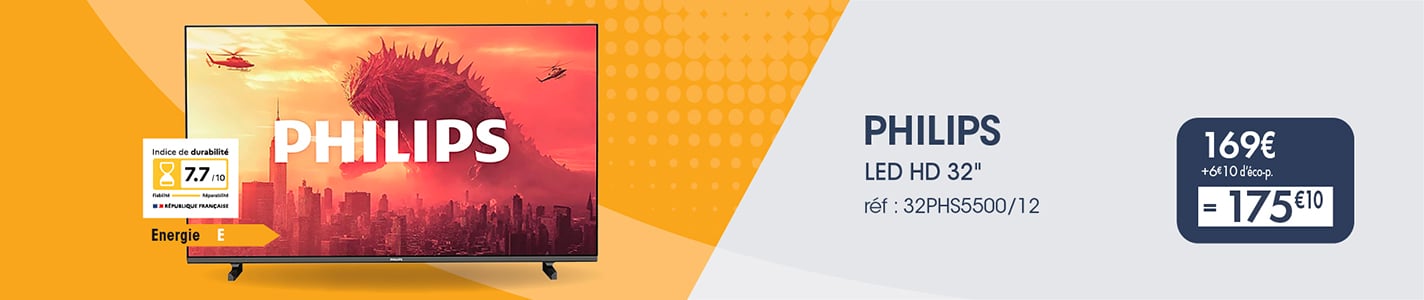 PRO TELEVISEUR LED HD PHILIPS 32PHS5500/12
