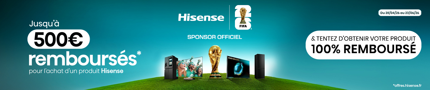 PRO&Cie - Offre de remboursement Hisense du 28 avril au 23 juin 2026