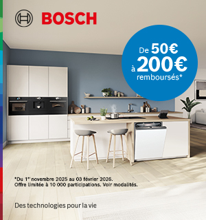 Offres de remboursement Bosch du 1er novembre 2025 au 3 février 2026