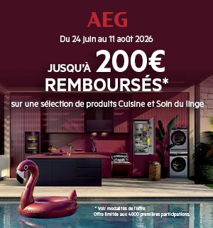Offre de remboursement AEG