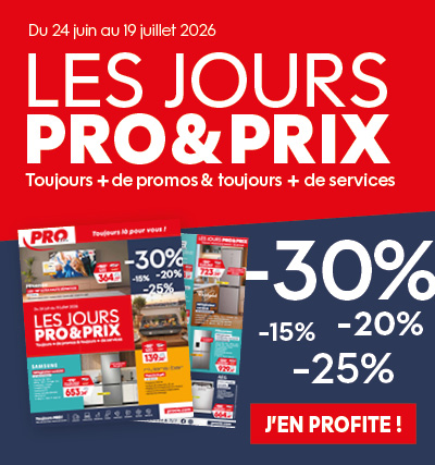 PRO&Cie - Les JOURS PRO&PRIX - Jusqu'à -30% de remise