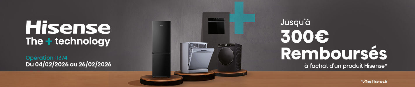 PRO&Cie - Offre de remboursement Hisense du 4 au 26 f&eacute;vrier