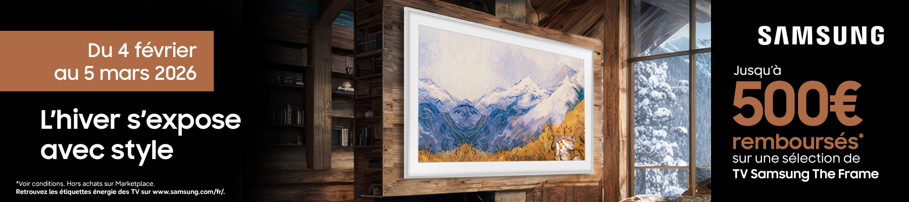PRO&Cie - Offre de remboursement Samsung TV The Frame