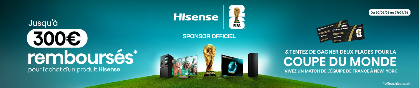PRO&Cie - Offre de remboursement Hisense - Coupe du monde - du 30 mars au 27 avril 2026