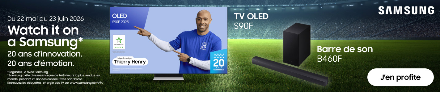 Offres de remboursement Samsung TV OLED du 22 mai au 23 juin 2026